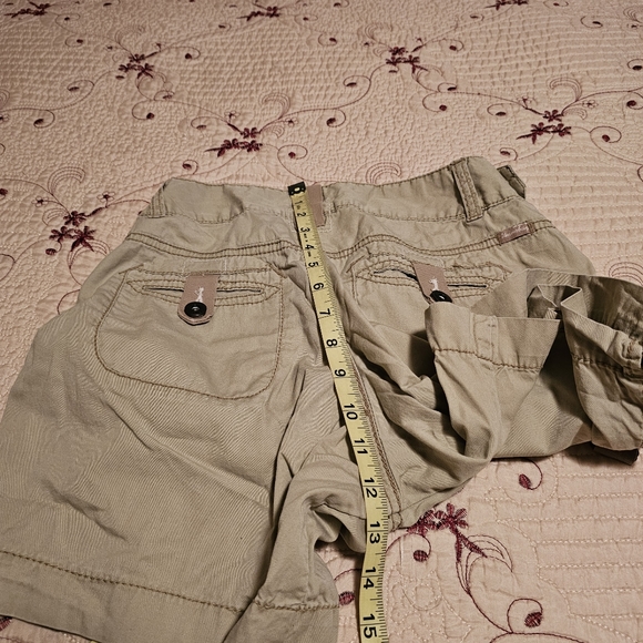 Union Bay Lightweight Shorts Tan Beige 100% Cotton Size 9 - Picture 12 of 14